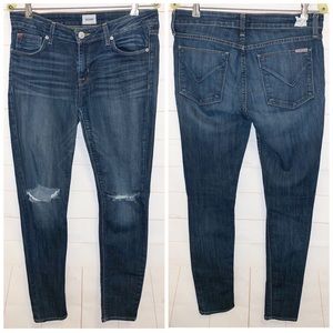 Hudson Karista Super Skinny Jeans Distressed 29